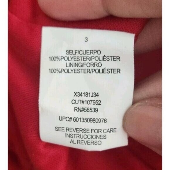 Speechless Red Rhinestone Sparkly Formal Mesh Halter Short Dress Size 3 - Picture 8 of 8